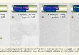 Użycie papieru gładziowego