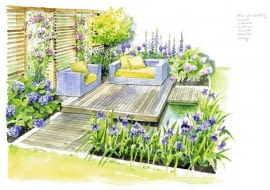 W nowoczesnych ogrodach sprawdzają się rośliny o wyrazistych formach: stanowić jeżówka, miskant, liliowce, języczka Przewalskiego, trytoma