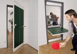 najdziwniejsze pomysły, dziwne pomysły, stół, pingpong