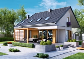 projekt domu, projekty domów jednorodzinnych, projekt gotowy