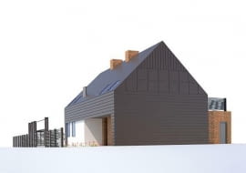 projekt domu, dom nawiązujący do tradycyjnej architektury, projekt konkursowy