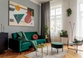 Welur we wnętrzach - inspiracje, aranżacje, porady