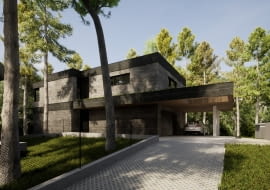 Dom na wydmie. Proj. Exterio