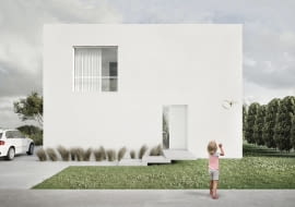 Projekt kompaktowego domu jednorodzinnego w Poznaniu.