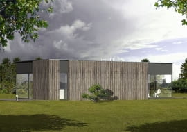 architektura, dom jednorodzinny, projekt, trabendo