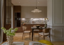 Eleganckie połączenie nowoczesności z naturą - aranżacja projektu Auroom Concept