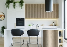 Czarne i białe dodatki w kuchni