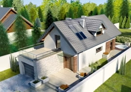 dom jednorodzinny, projekt domu, projekty domów