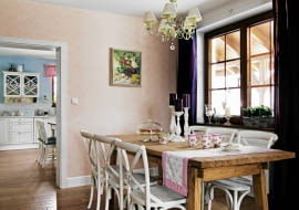 Aranżacja okna w jadalni