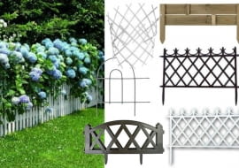 kwiaty, hortensja, płot ogrodowy, ogród