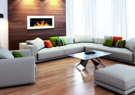 Biokominek wiszący, stal, 90 x 40 cm, 398 zł, Castorama