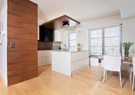 jasny dom, nowoczesny dom, nowocześnie urządzony dom, nowoczesne wnętrza