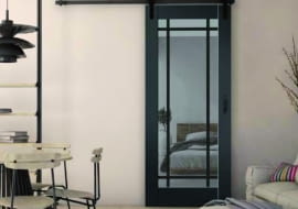 Szeroka gama dostępnych kolorów drzwi  przesuwnych to doskonały sposób na  stworzenie nietuzinkowego, spersonalizowanego wnętrza, Modern