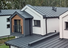 Osiedle obok Komorowa Panel dachowy na rąbek Blachy Pruszyński