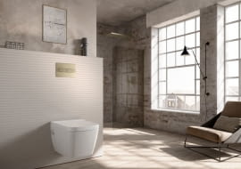 TECEsolid nikiel szczotkowany o strukturze liniowej aranżacja