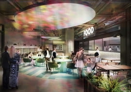Sky Kitchen we Wrocławiu. Proj. MIXD