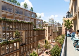 Wood City w Sztokholmie. Proj. Henning Larsen i White Arkitekter