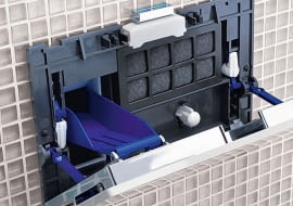 spłuczka podtynkowa, spłuczka w stelażu podtynkowym