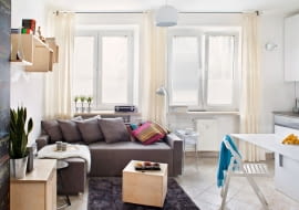 kawalerka, małe wnętrza