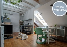 wasze wnętrza, mieszkanie czytelników, mieszkanie na strychu, mieszkanie na poddaszu