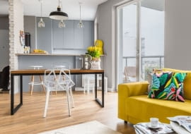 Kolorowy apartament na Żoliborzu