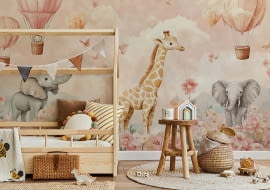 Fototapeta Egzotyczne Zwierzątka Wśród Kwiatów