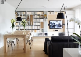 Mieszkanie na Służewie; nowoczesne mieszkanie, nowoczesne wnętrza