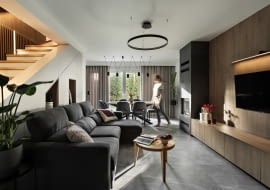 Nowoczesne i funkcjonalne wnętrza domu dla rodziny