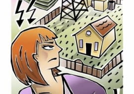 Przedsiębiorstwo dostarczające prąd może obciążyć nie swój grunt służebnością - warunek jest taki, że zakład musi porozumieć się z właścicielem nieruchomości, który odpłatnie lub bezpłatnie pozwoli mu na inwestycję