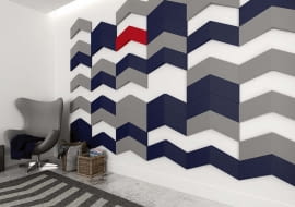 Panele Chevron, wym. 55 x 30 x 2-5 cm, cena 43,16 zł/szt. FLUFFO
