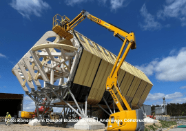 Montaż próbny nowego budynku głównego Polskiej Stacji Antarktycznej im. Henryka Arctowskiego