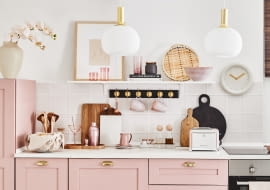 Różowa kuchnia
