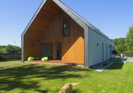 dom modułowy, dom drewniany