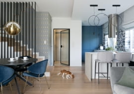 Salon w domu jednorodzinnym