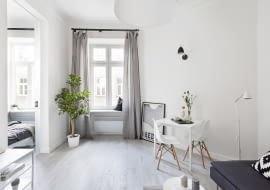 Sztuka prostoty - małe mieszkanie w kamienicy