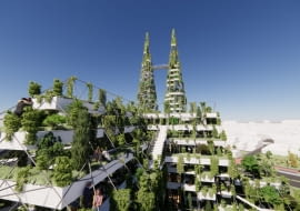 Zielona Katedra w Tilburgu. Proj. MVRDV