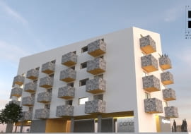 Budynek wielorodzinny w Kępnie. Proj. Osiem Pięć Pracownia Architektoniczna Marcin Wierzbicki