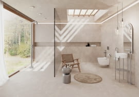 Wolno stojąca kolumna prysznicowa SILIA od Deante