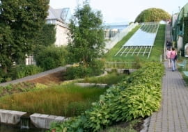 Dach Biblioteki Uniwersytetu Warszawskiego