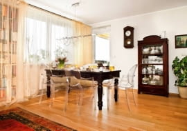 WNETRZA , POKOJ , SALON , PODLOGA - DESKI Z DEBU RUSTYKALNEGO