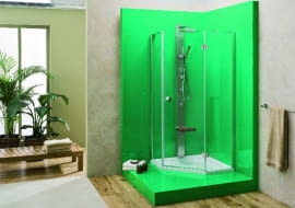 Z kąpieli z masażem wodnym można korzystać również na siedząco - model panela prysznicowego z siedziskiem