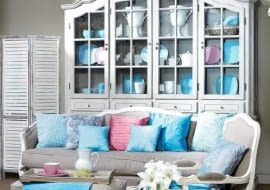 13.01.2010 , WARSZAWA , DOMOTEKA , SKLEP ' DECOLOR ' , WNETRZA ( KOLOR I WZOR - TEMAT BLEKIT , SESJA DLA : CZTERY KATY ) ,