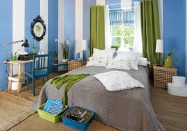 06.07.2006 WARSZAWA DLA CZTERY KATY SYPIALNIA SYPIALNIE IKEA NIEBIESKA NIEBIESKI ZIELONY MEBLE LOZKO STYLIZACJA ANETA KOSIBA I KINGA KLOSINSKA FOT. LUKASZ ZANDECKI / AGENCJA GAZETA PUBLIKACJA CZTERY KATY NR 4 (186) - 4 2007 PUBLIKACJA CZTERY KATY NR SPECJALNY - METAMORFOZY WNETRZ - 11 2011 PUBLIKACJA CZTERY KATY NR SPECJALNY - OKNA WE WNETRZU - 12 2011 PUBLIKACJA CZTERY KATY NR 3 (258) - 3 2013 + DODATEK OKNA MODNIE UDEKOROWANE SLOWA KLUCZOWE: WNETRZA MEBLE ZDJĘCIE DO WKŁADKI: PUBLIKACJA CZTERY KATY NR 4 (186) - CZASOPISMA