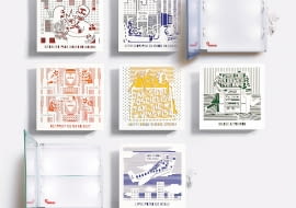 Szafki - w tym projekcie Malwina Konopacka również łączy zainteresowanie wzornictwem (forma) i ilustracją (żartobliwe historyjki). Całość uzupełniają jeszcze znane sentencje użyte w dość ironiczny sposób. W rezultacie - bardzo współczesny, przewrotny efekt.