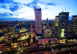 'Żagiel' Daniela Libeskinda przy Złotej 44, zbudowany w samym centrum miasta, stał się jednym z symboli nowoczesnej Warszawy.