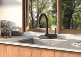 Bateria kuchenna Tres ze składaną wylewką