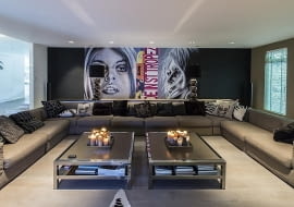 rezydencja, dom, dom w stylu glamour, ekstrawagancki styl, wnętrza