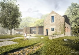 Przebudowa francuskiej farmy w Bretanii