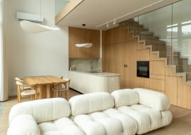 Dwupoziomowy apartament na Powiślu