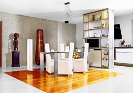 WNETRZA JADALNIA MEBLESTYLIZACJA NIGELA HOPEFOT. ALEX PAVLOVIC ( KARL JORGENSON )PUBLIKACJA CZTERY KATY NR 3 (197) - 3 2008